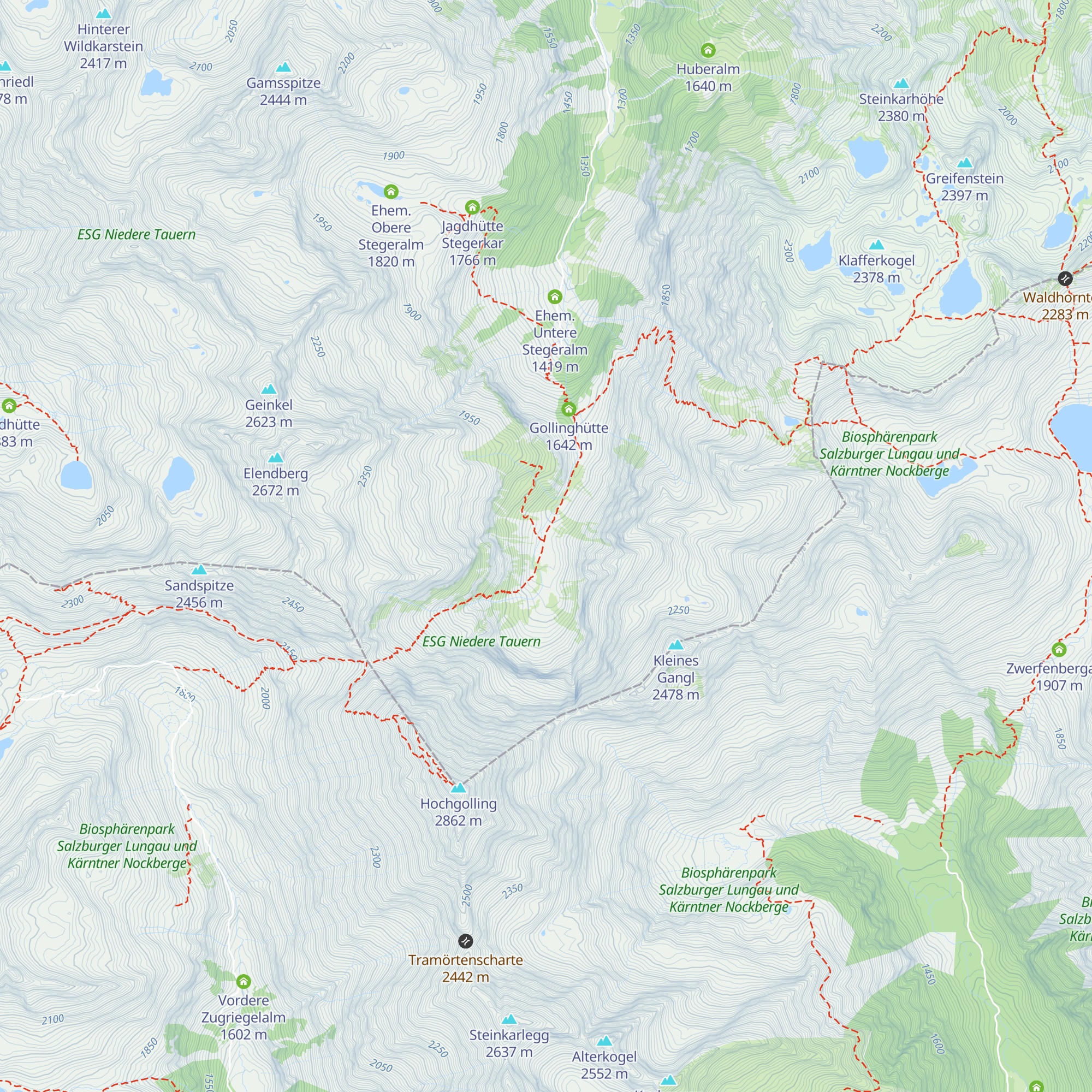 Obere Steinwenderalm map