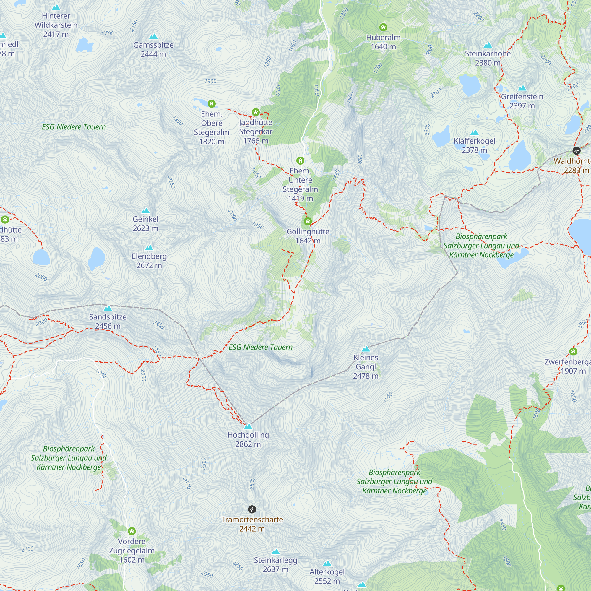 Obere Steinwenderalm map