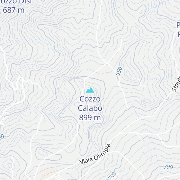 Map of Cozzo Calabo