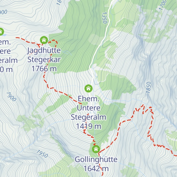 Map of Ehem. Untere Stegeralm