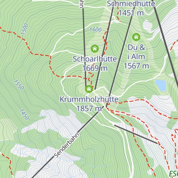 Map of Krummholzhütte