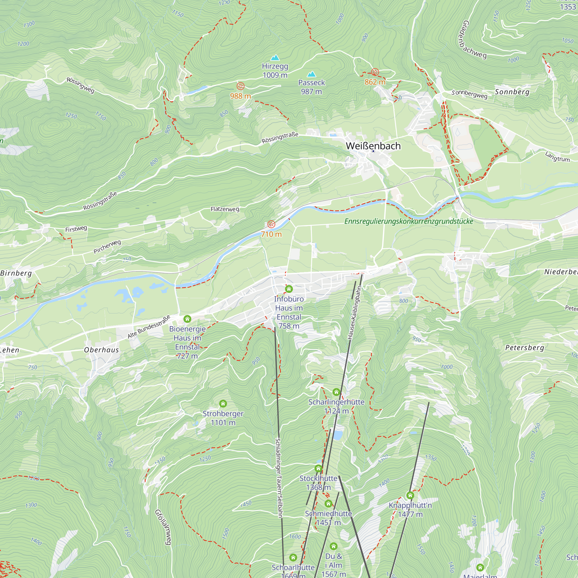 Infobüro Haus im Ennstal map