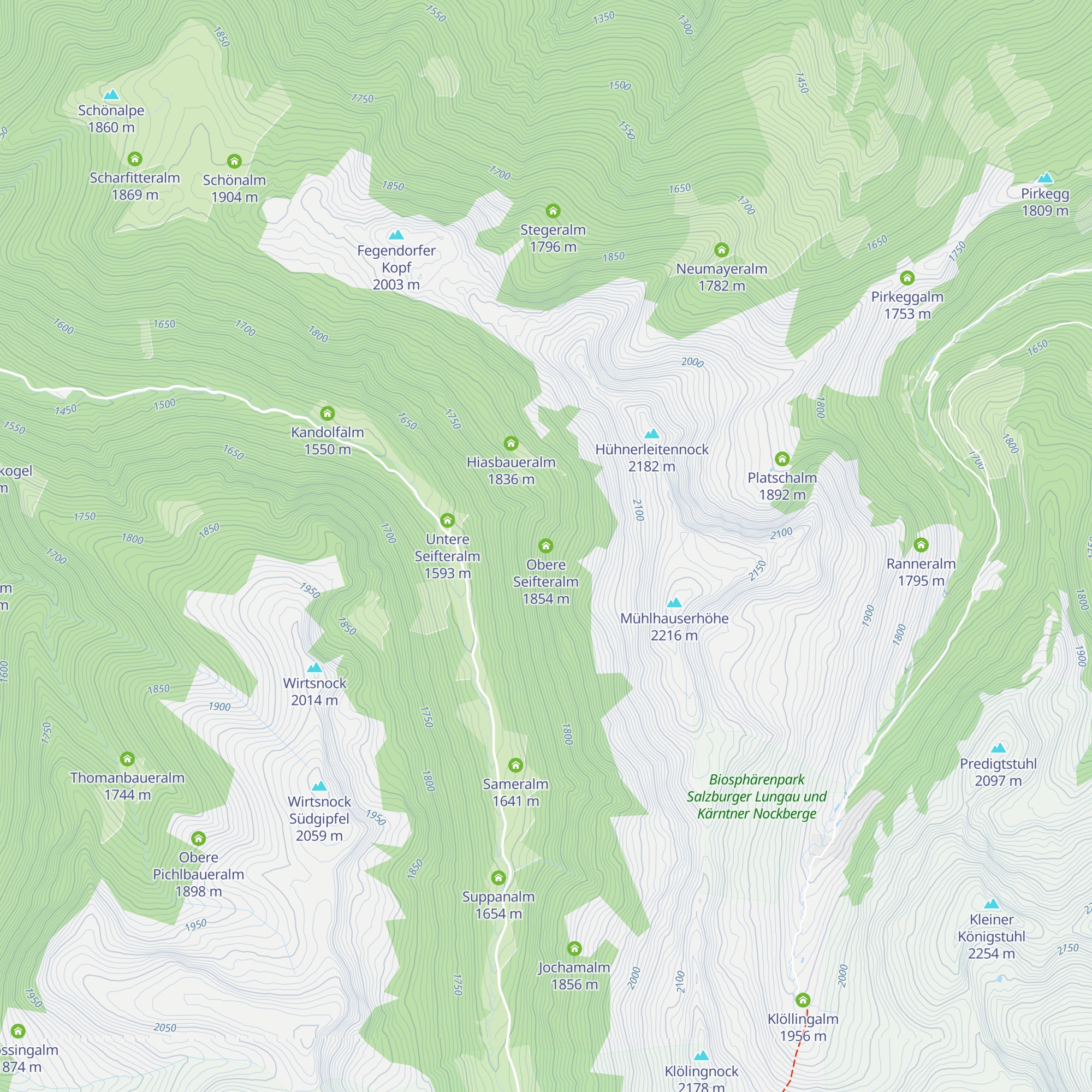 Obere Seifteralm map