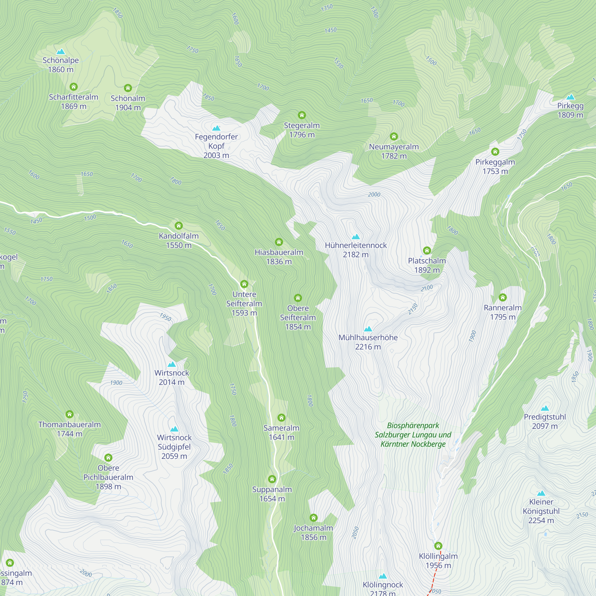 Obere Seifteralm map