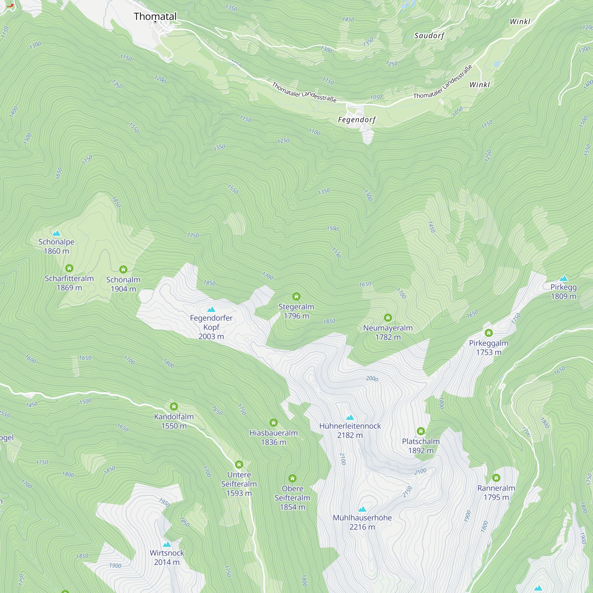 Stegeralm map