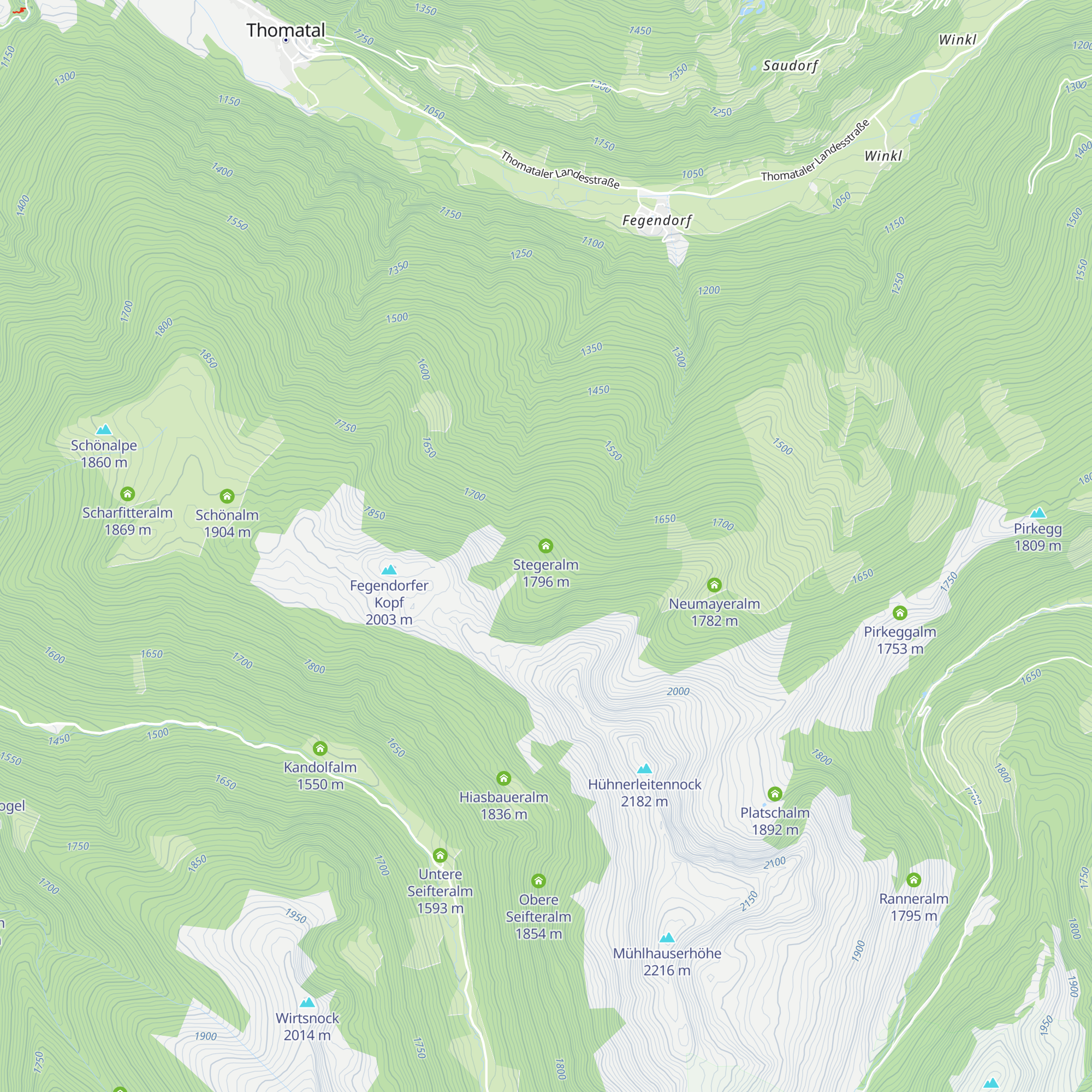 Stegeralm map