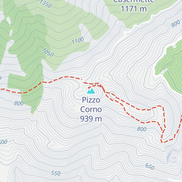 Map of Pizzo Corno