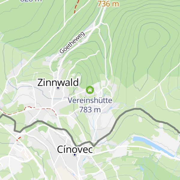 Map of Vereinshütte