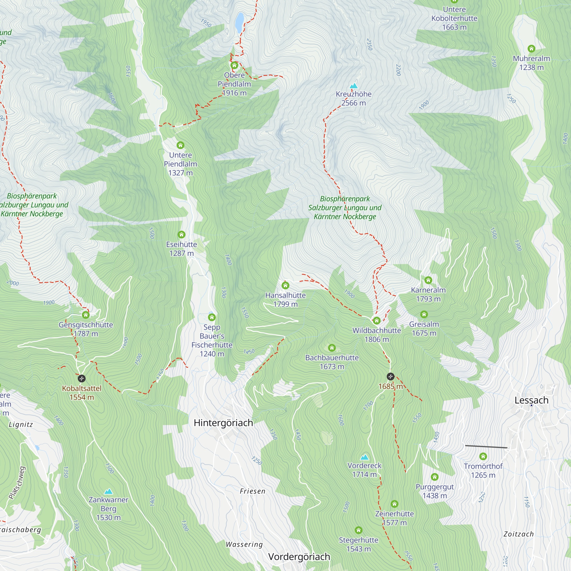 Hansalhütte map