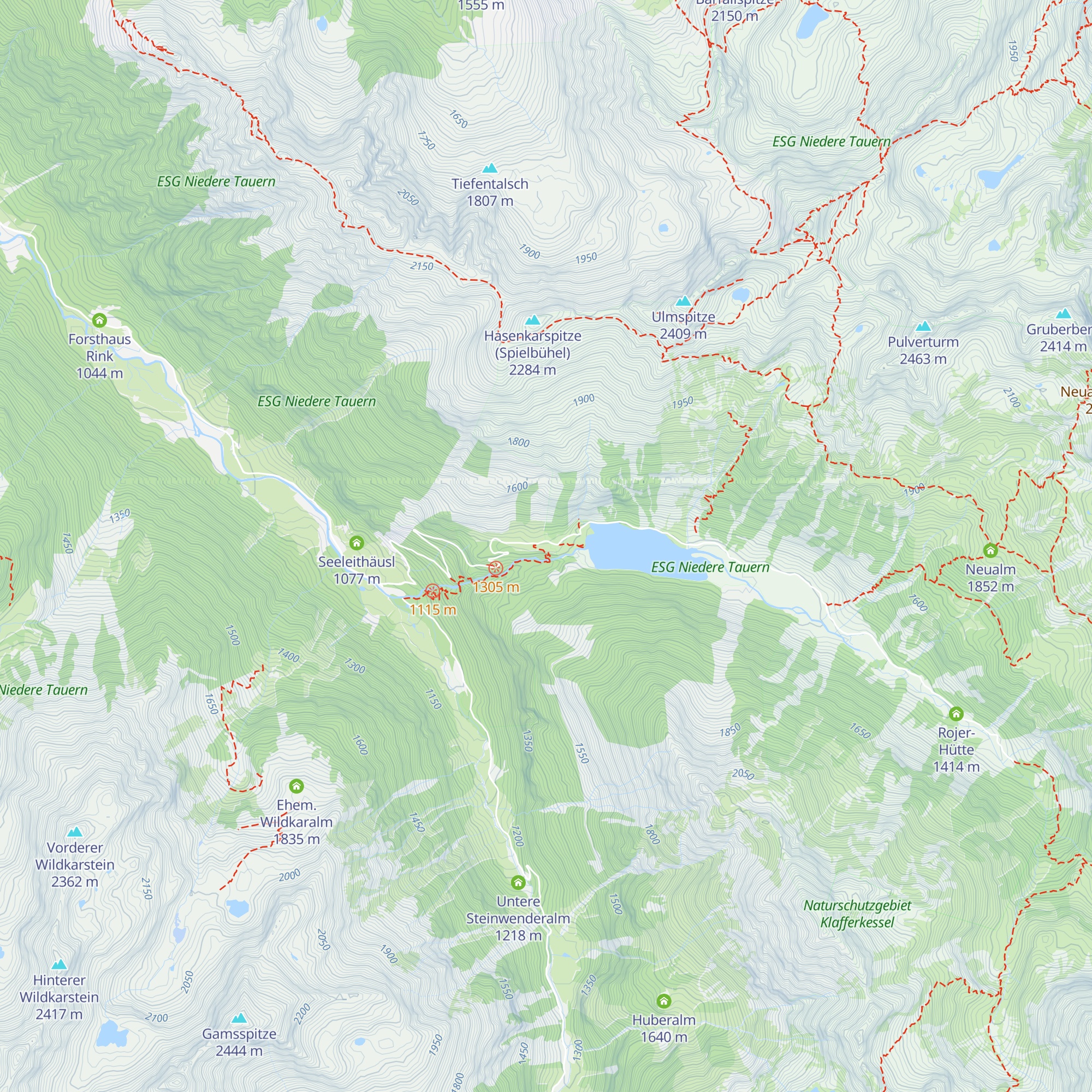 Gföller Alm map