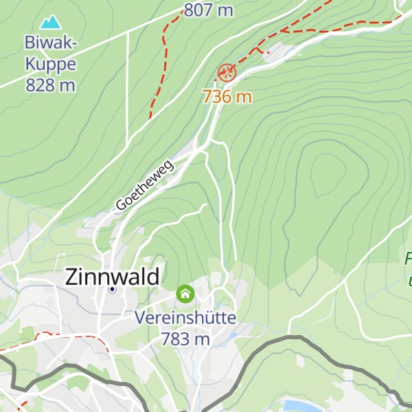 Map of JGH Zinnwald Jägerhütte