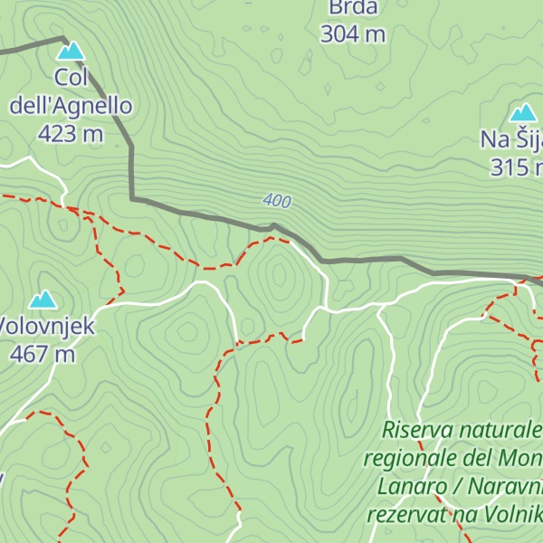 Map of Monte Voistri