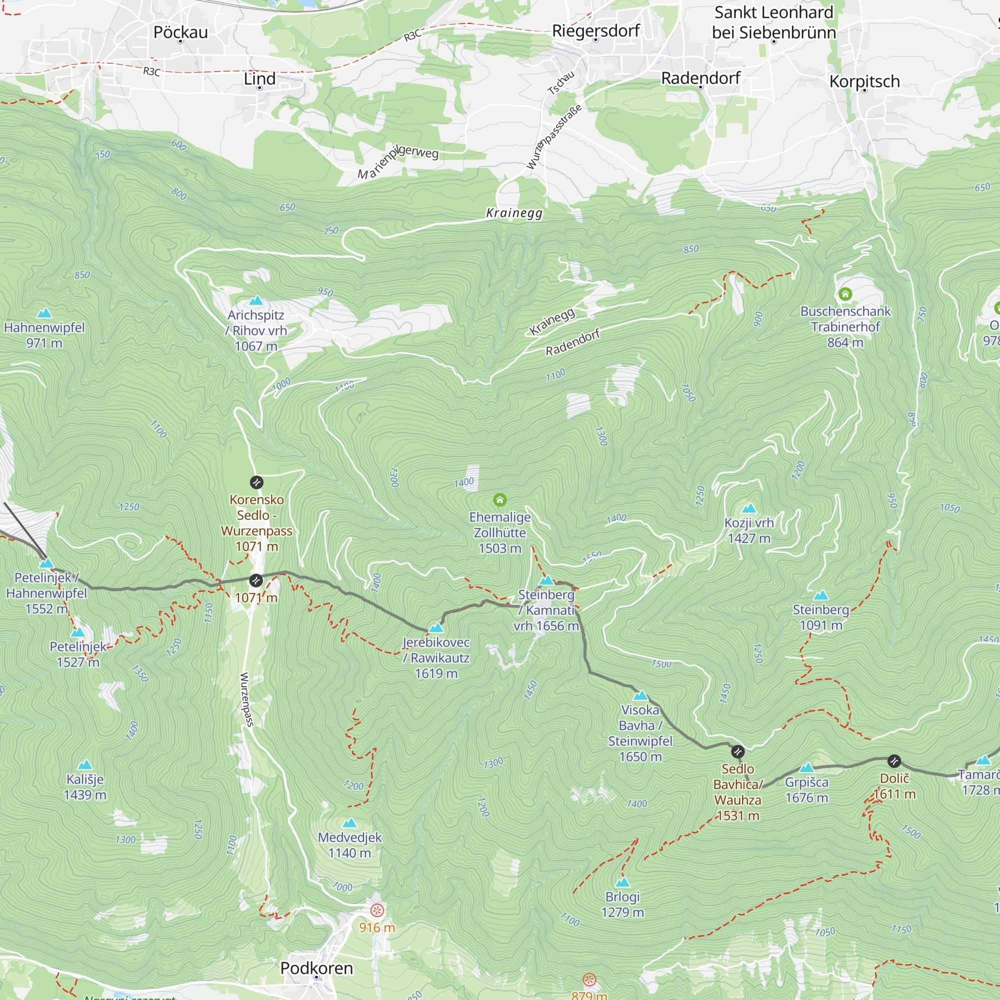 Ehemalige Zollhütte map
