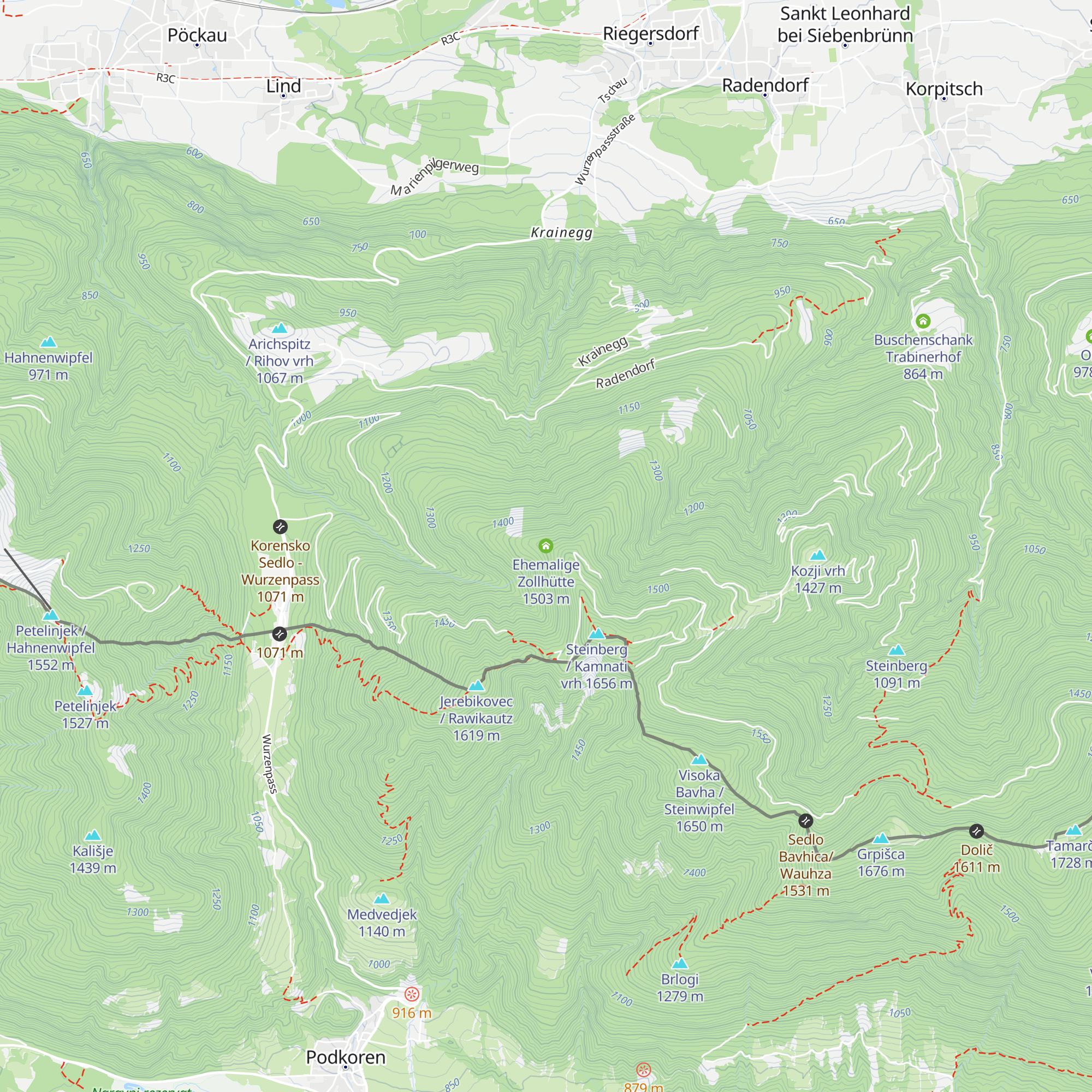 Ehemalige Zollhütte map