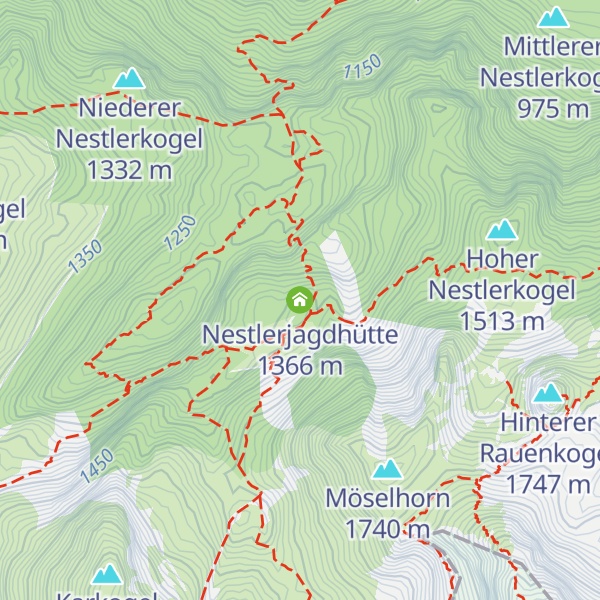 Map of Nestlerjagdhütte
