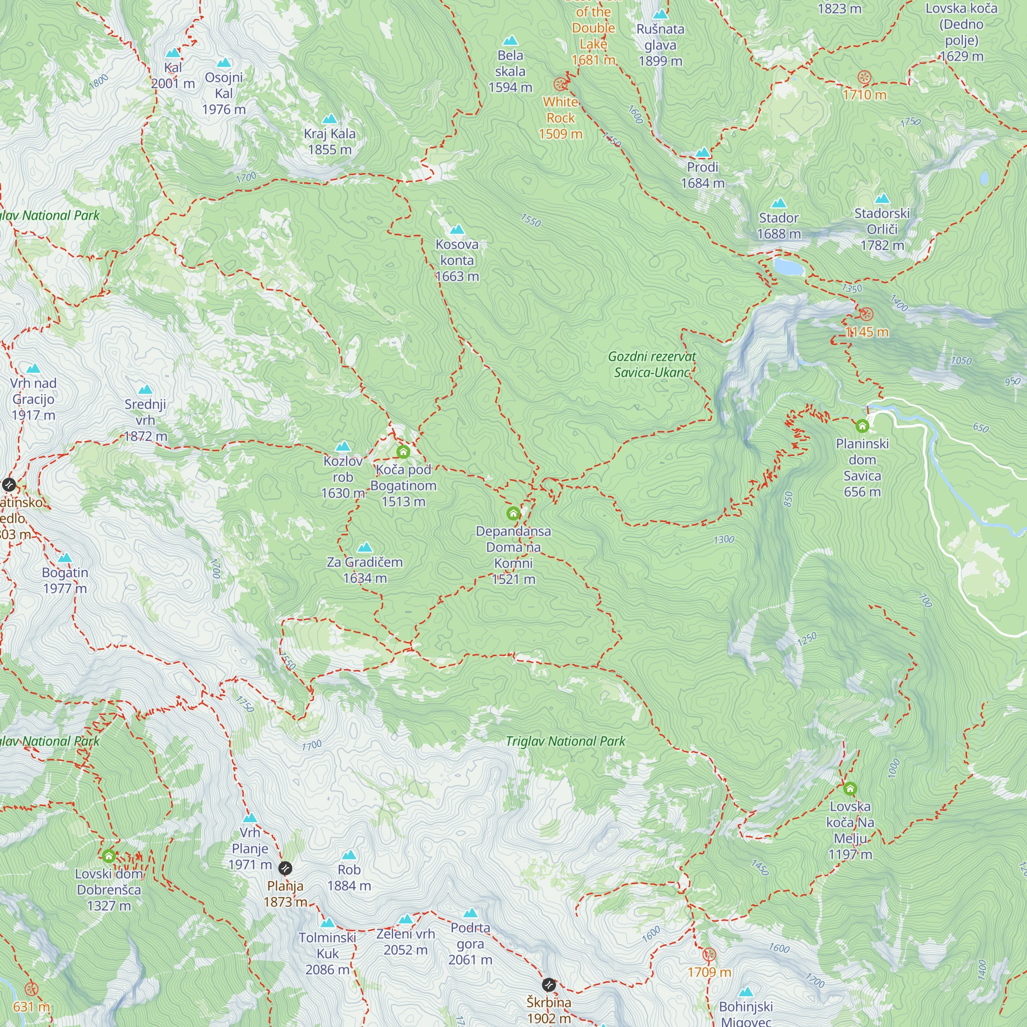 Depandansa Doma na Komni map