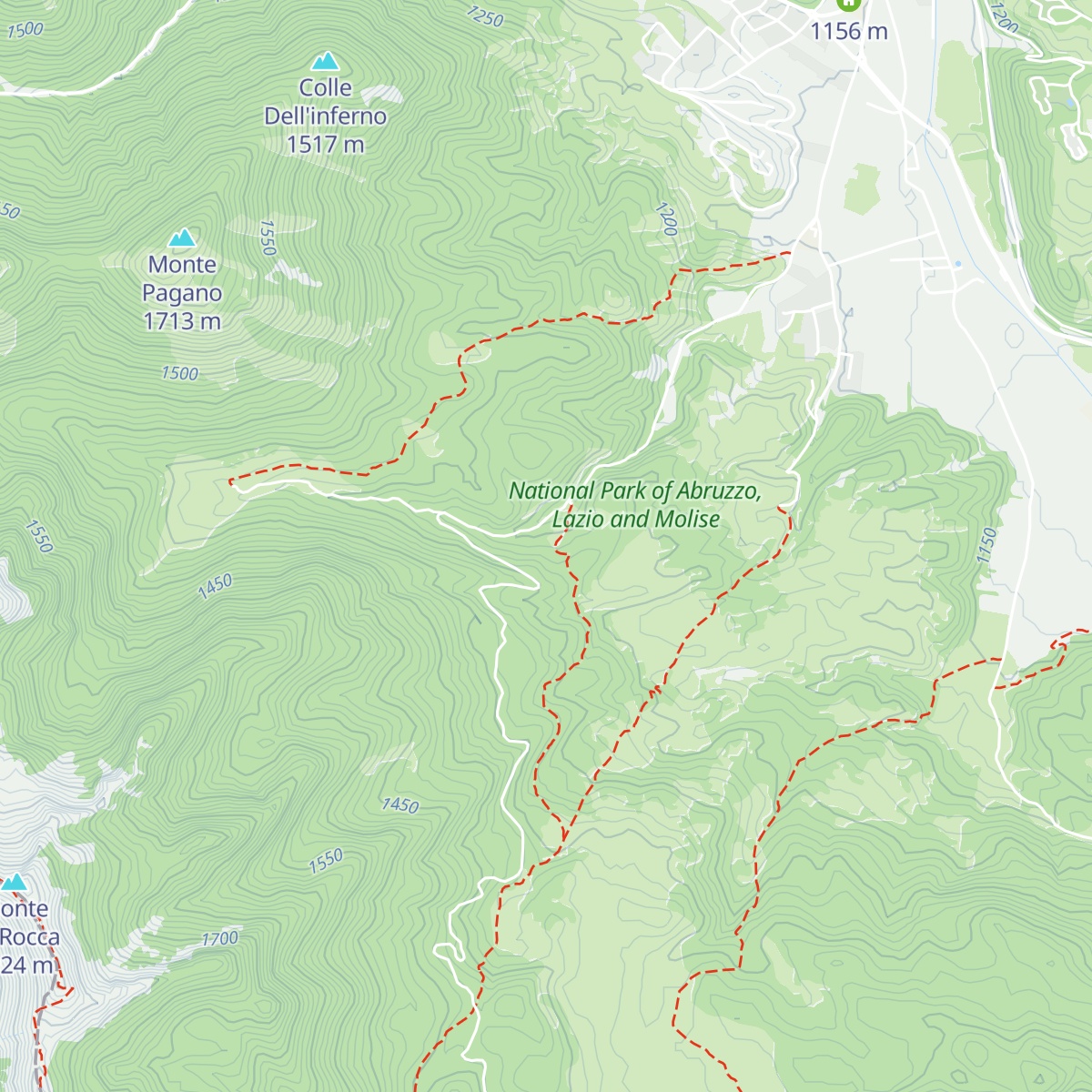 Baita Alpina Padre Terzi map