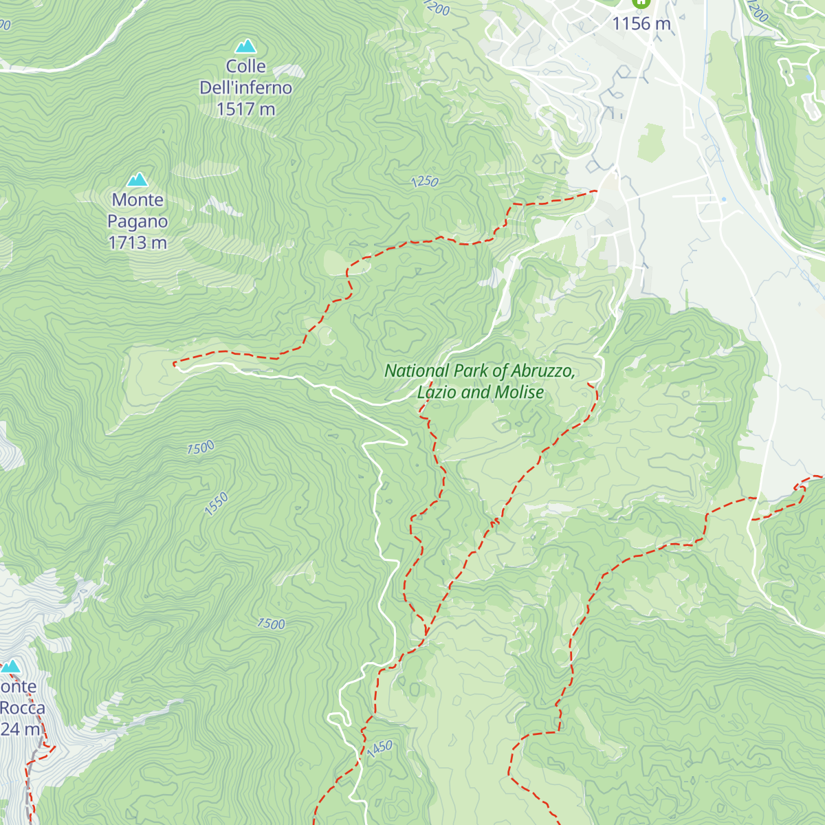 Baita Alpina Padre Terzi map