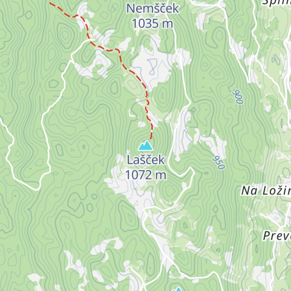 Map of Lašček