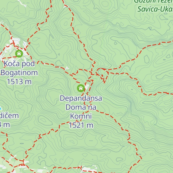Map of Dom na Komni