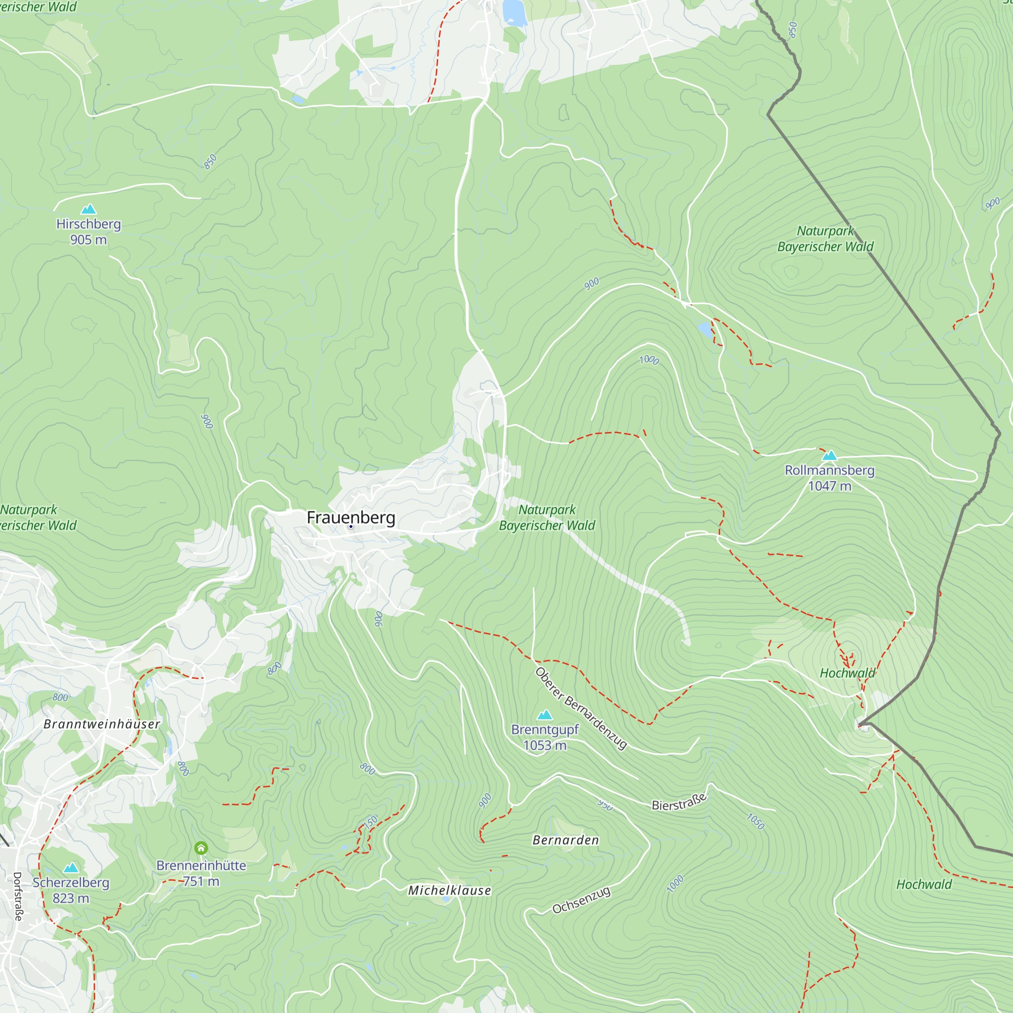 Dreisesselalm map