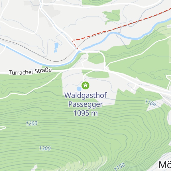 Map of Waldgasthof Passegger