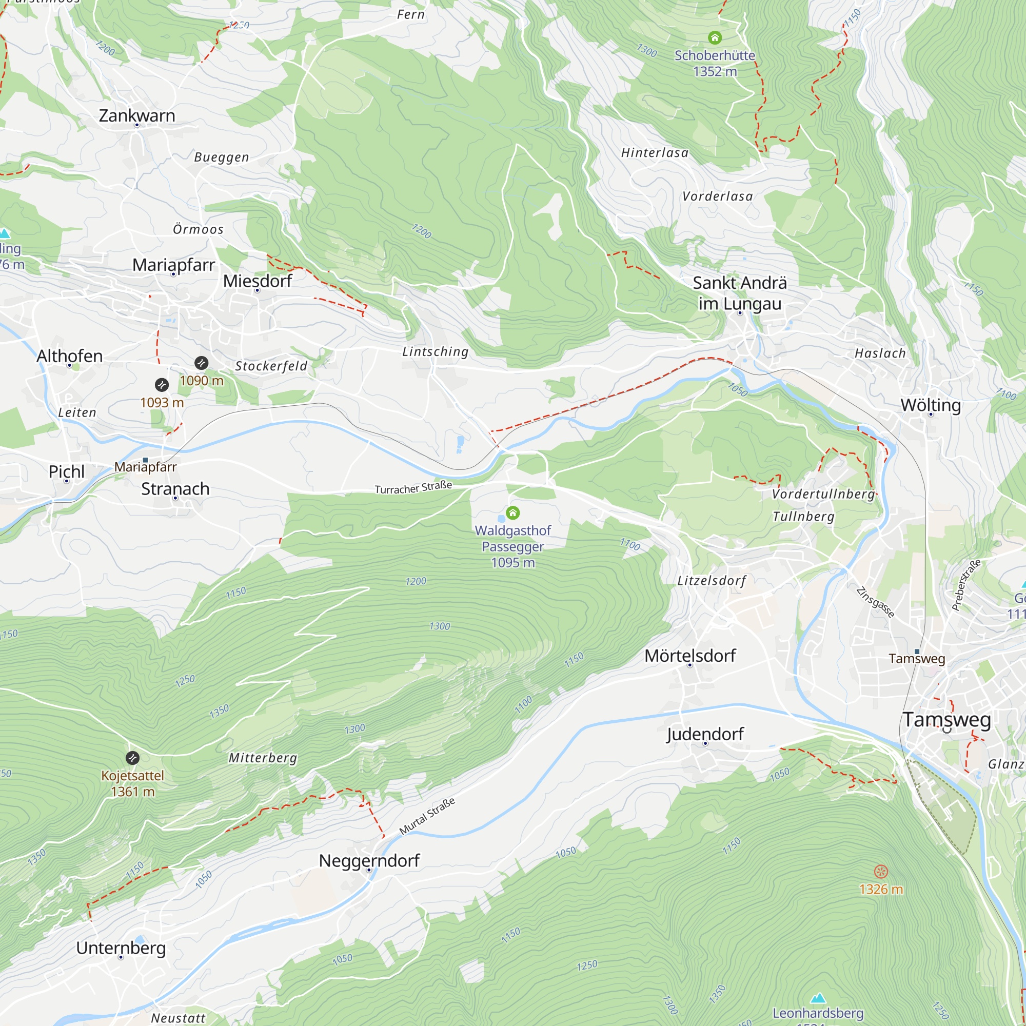 Waldgasthof Passegger map