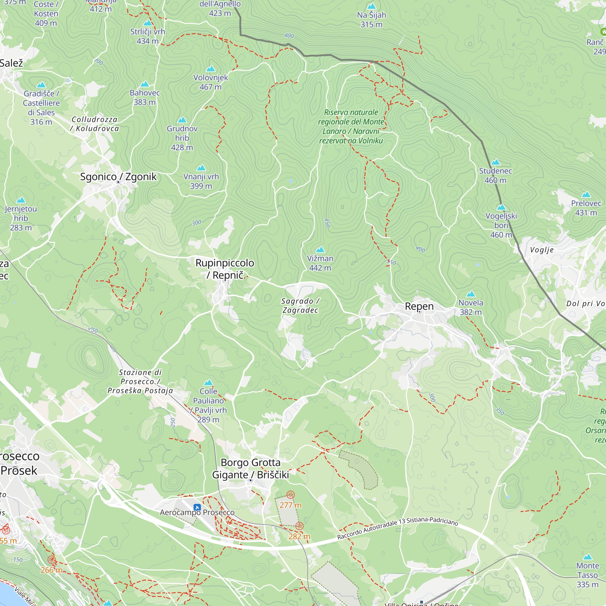 Agriturizem / Agriturismo Milič map