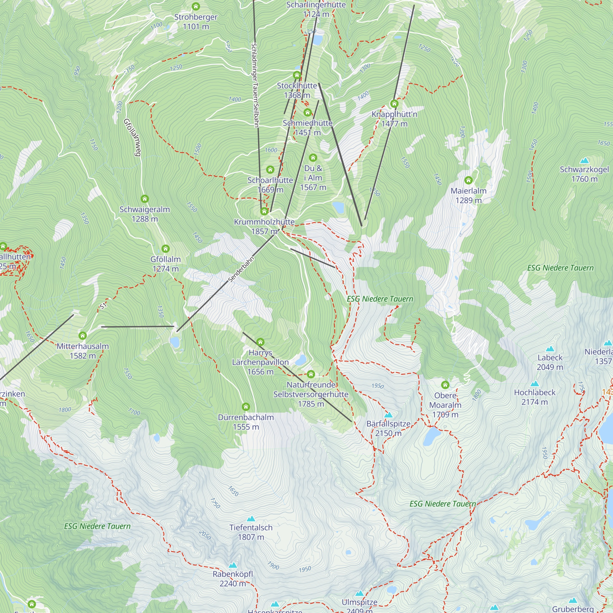 Willi's Berghoamat map