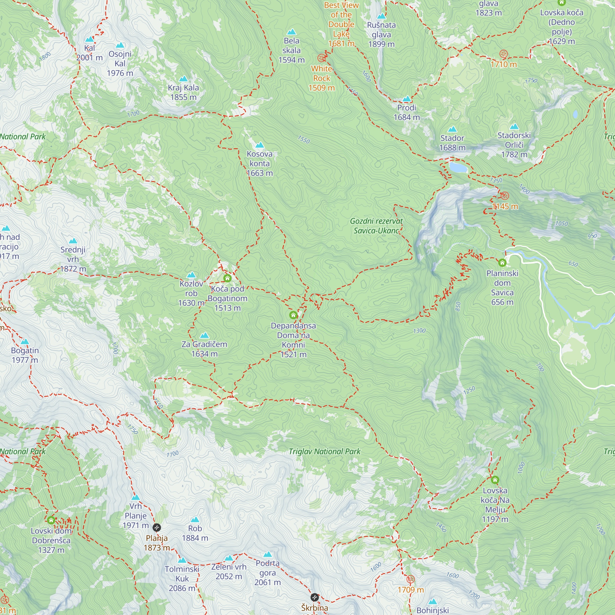 Pri Hubertu map