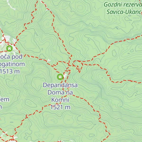 Map of Pri Hubertu