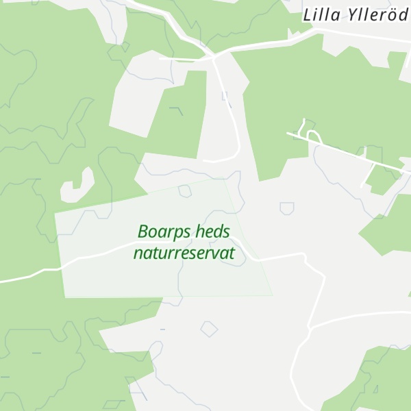 Map of Boarps heds naturreservat