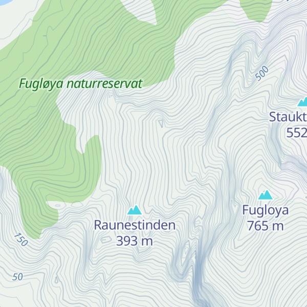Map of Berfjellet