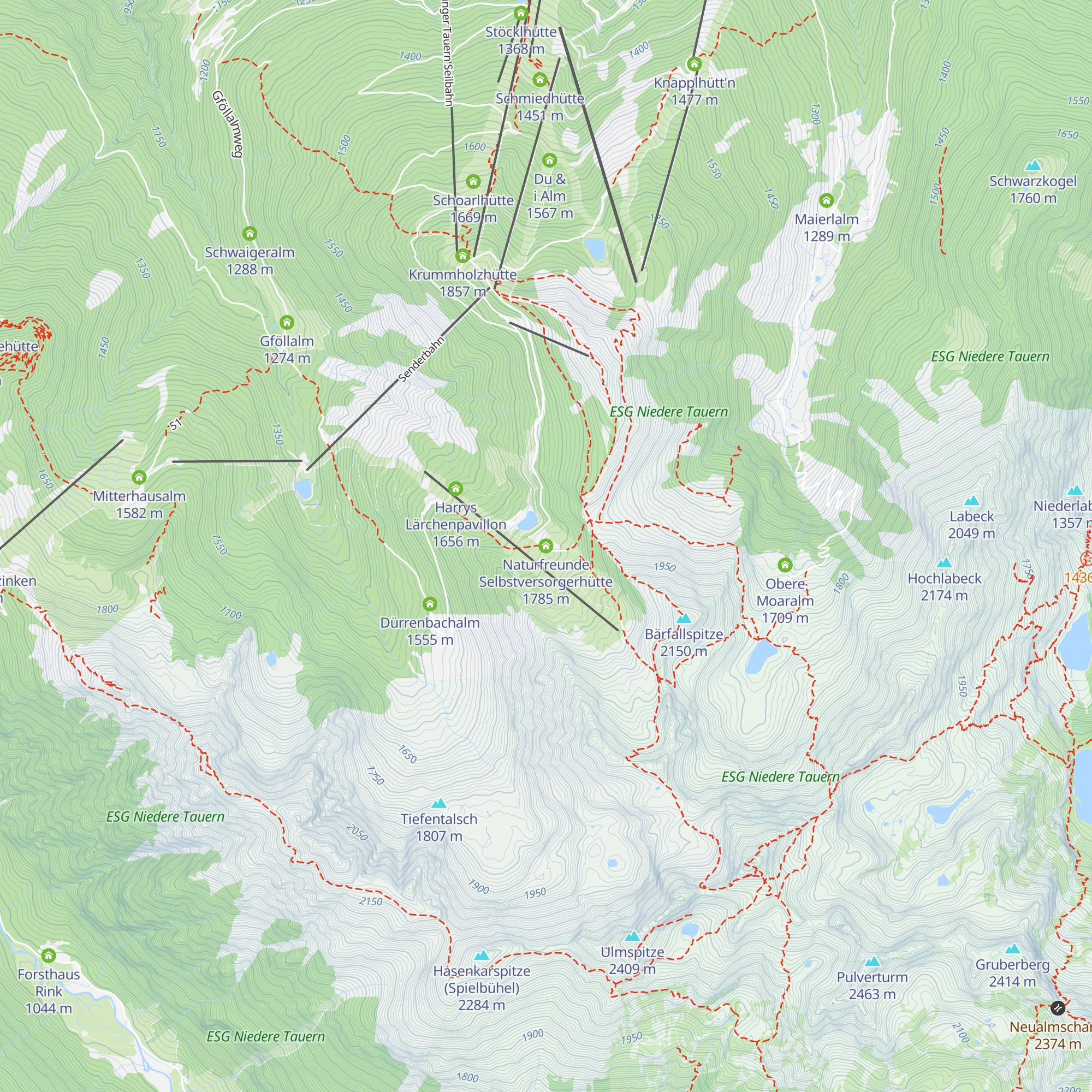 Naturfreunde Selbstversorgerhütte map