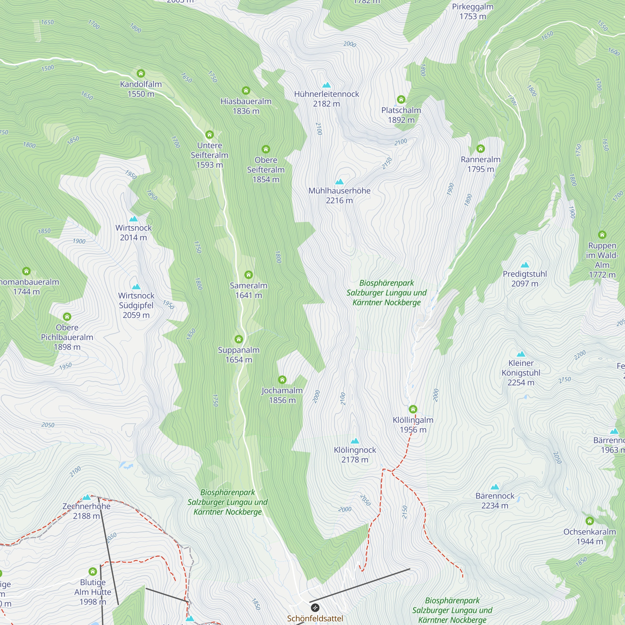 Mehlhartlalm map