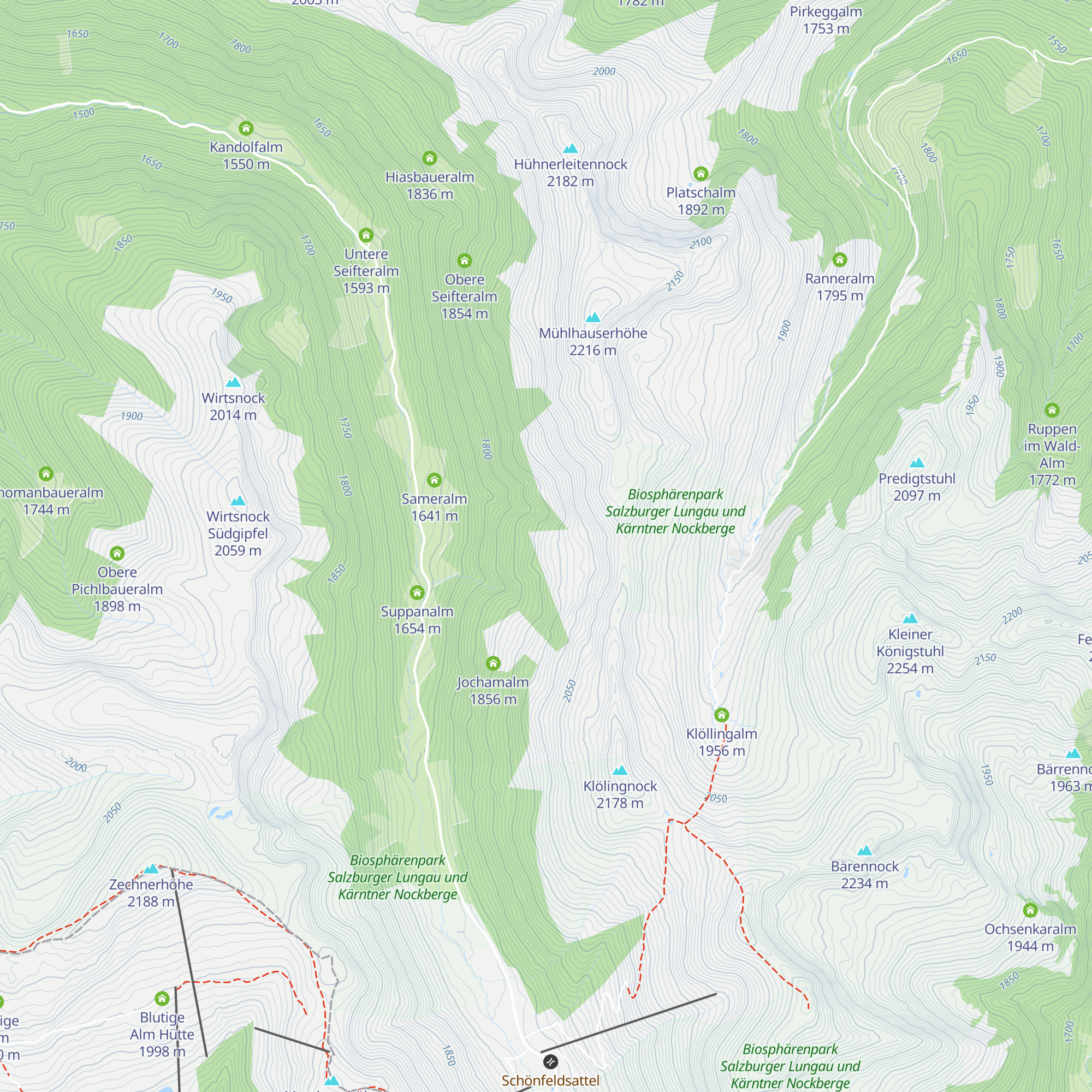 Mehlhartlalm map