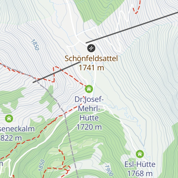 Map of Dr.Josef-Mehrl-Hütte