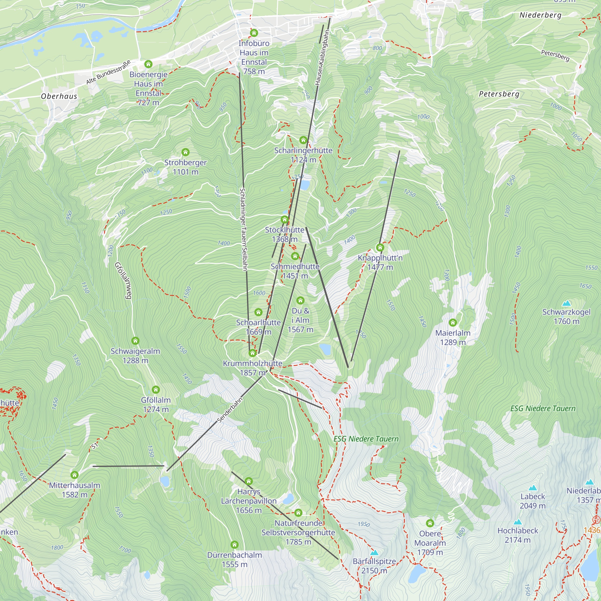 Du & i Alm map