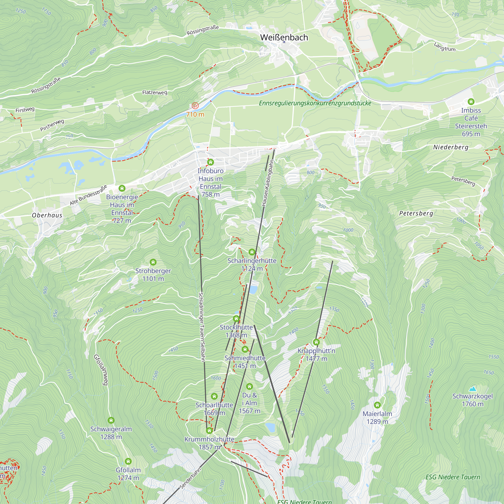 Scharlingerhütte map