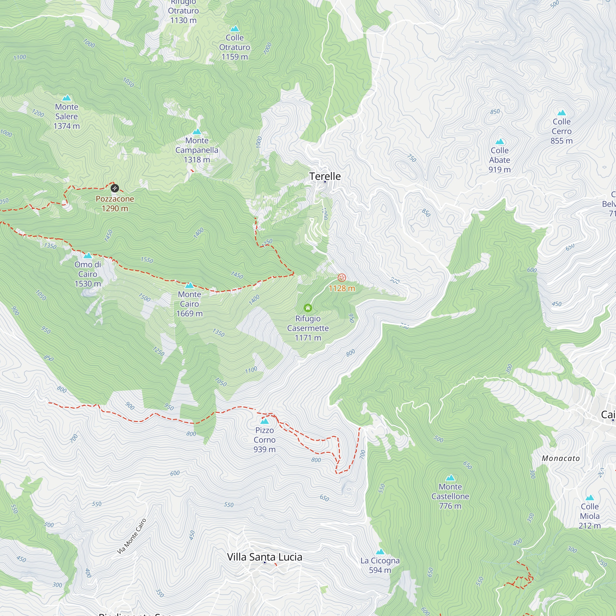 Rifugio Casermette map