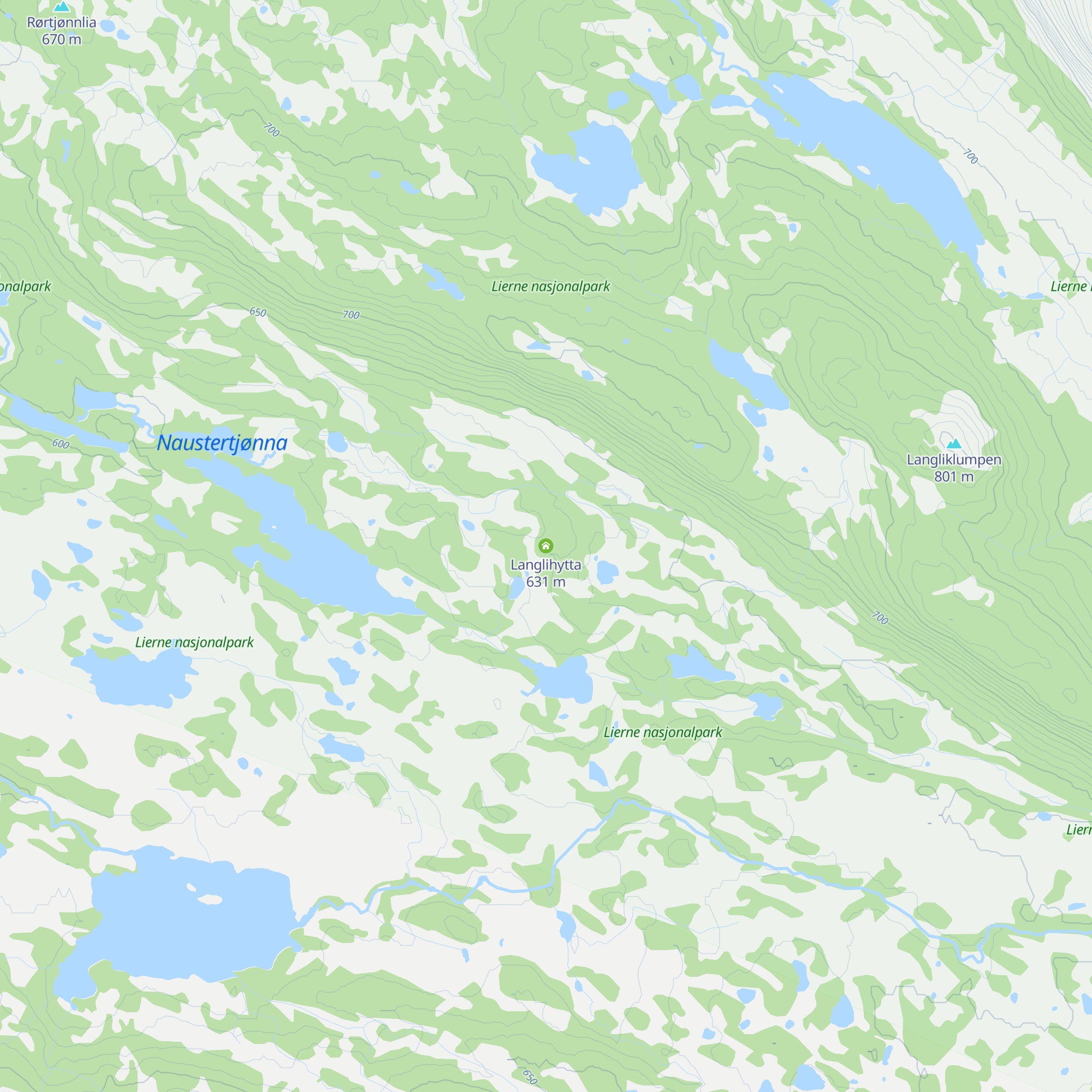 Langlihytta map
