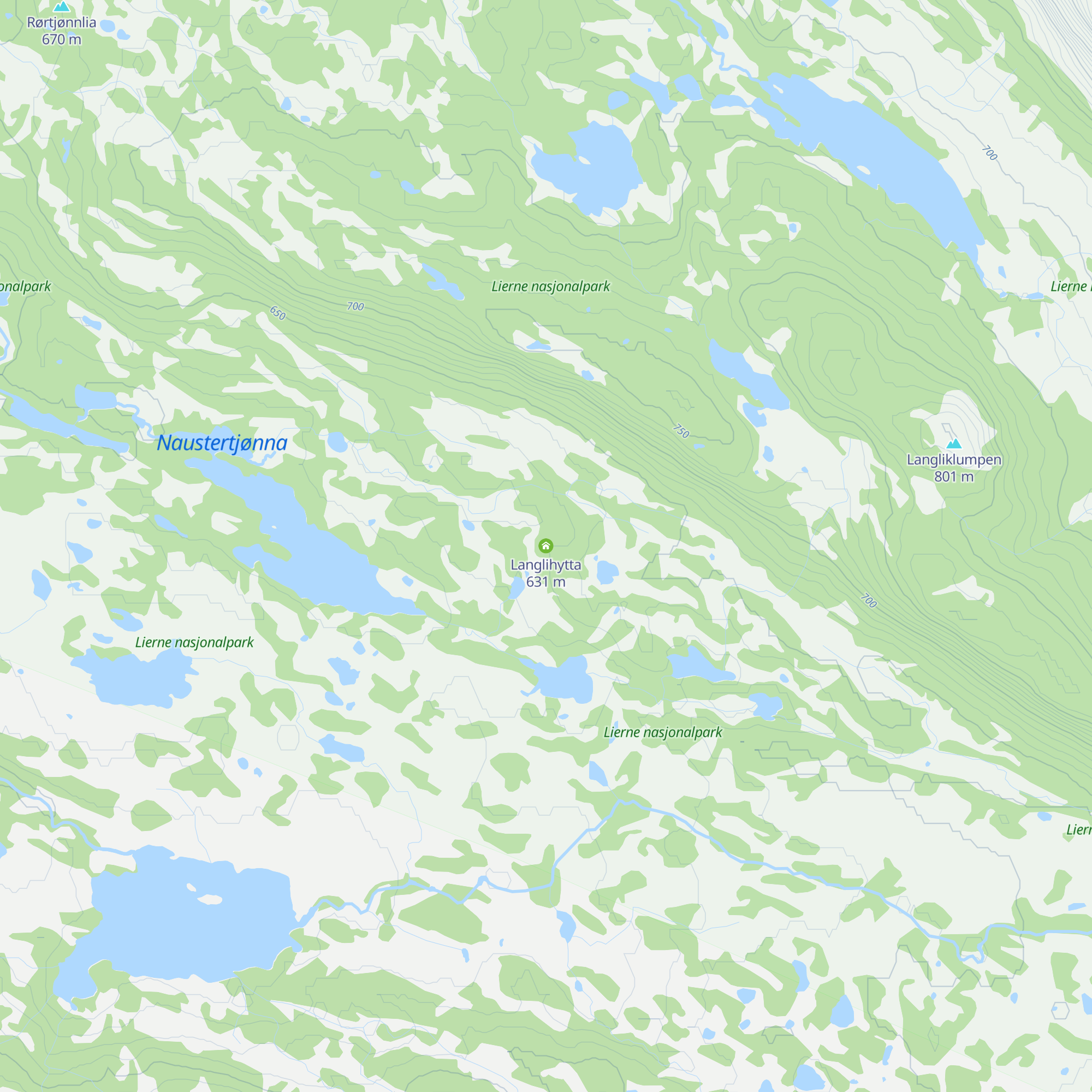 Langlihytta map