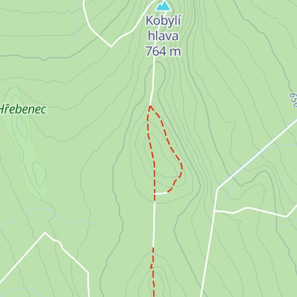 Map of Hřebence