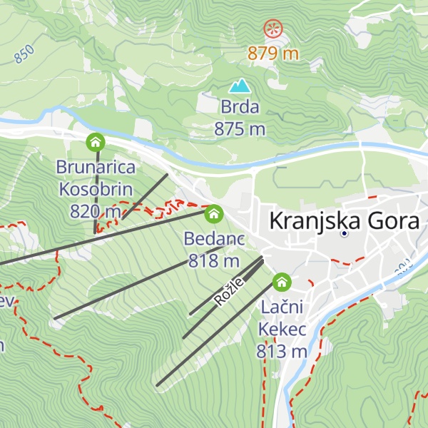 Map of Bedanc