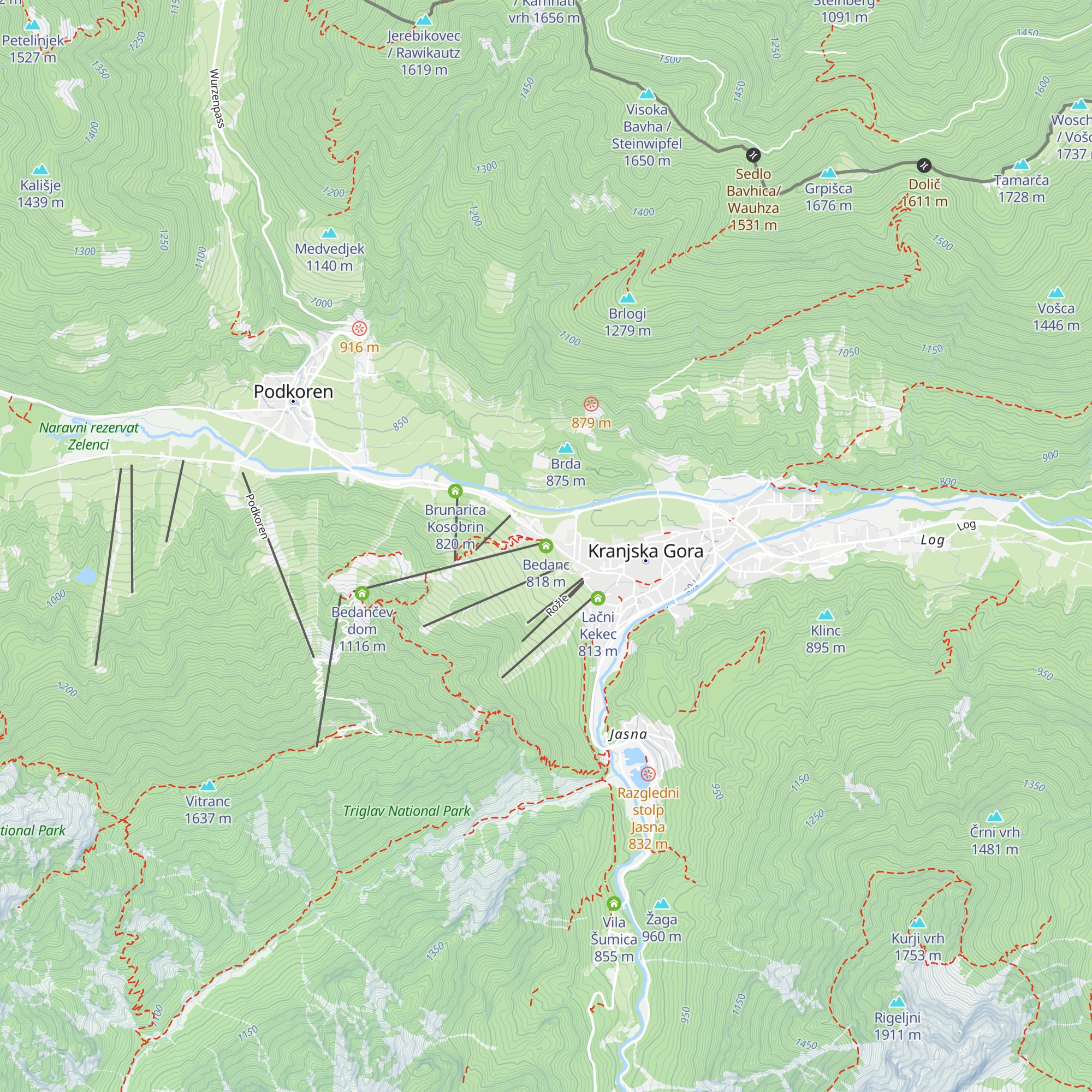 Bedanc map
