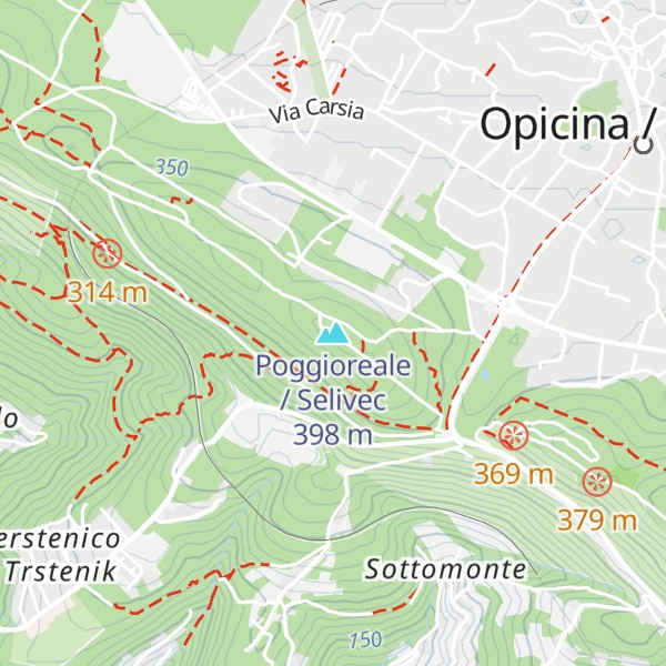 Map of Poggioreale / Selivec