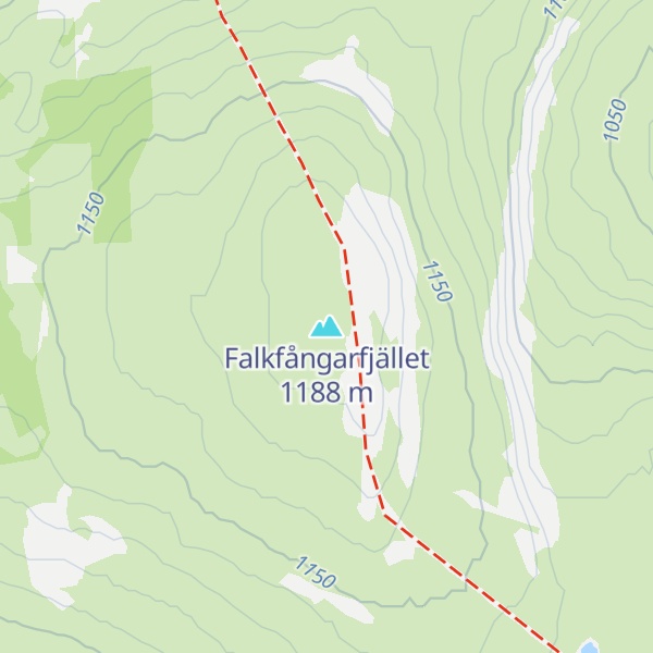 Map of Falkfångarfjället