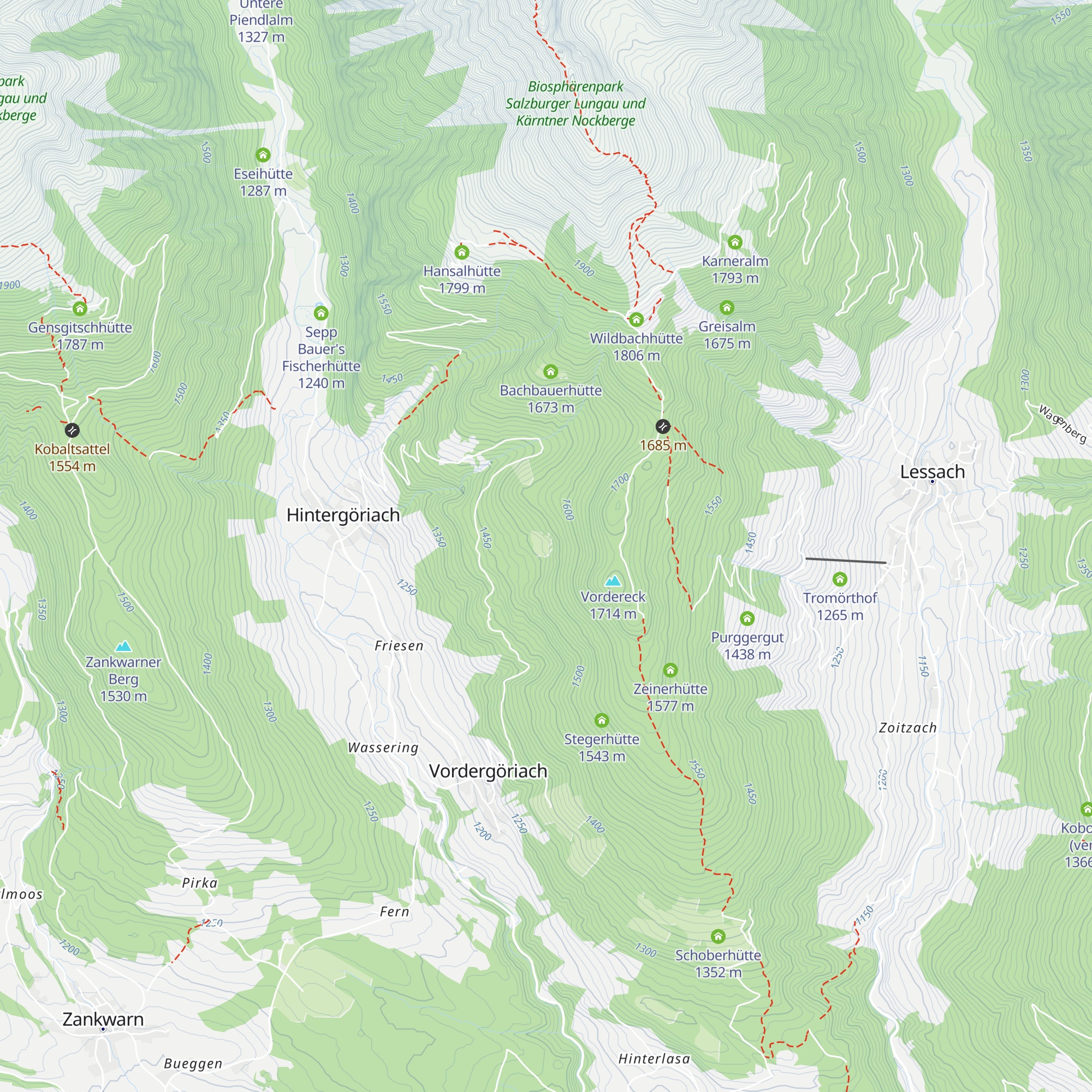 Hiasnhütte map