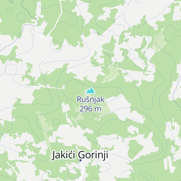 Map of Rušnjak