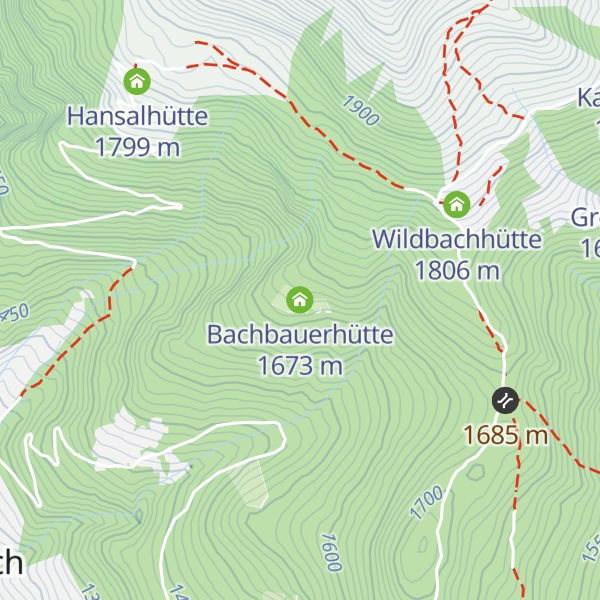 Map of Bachbauerhütte